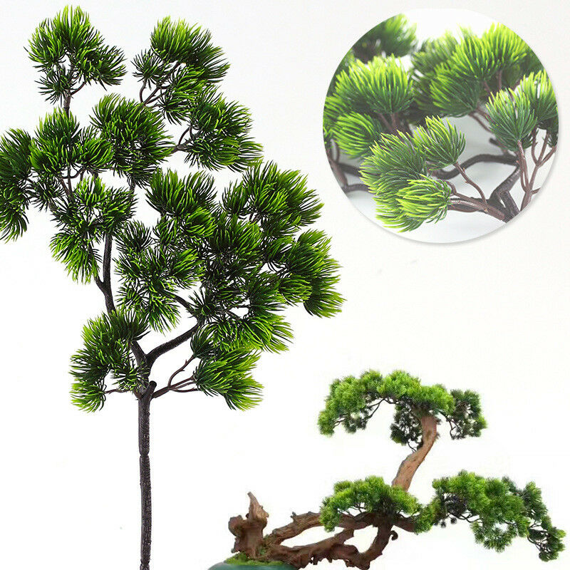 Sphagnum Moss Dry - 42 センチメートル人工植物松の枝緑の葉偽植物ホーム松盆栽アクセサリー結婚式のフラワーアレンジメントの装飾