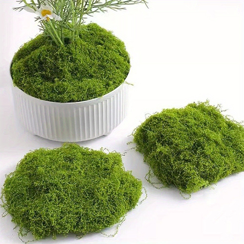 Sphagnum Moss Dry - グリーンフェイクモスDIYクラフトグラス人工モスフェイクプリザーブドモスグリーンプラントホームルームガーデンデコレーションランドスケープフェイクグラス