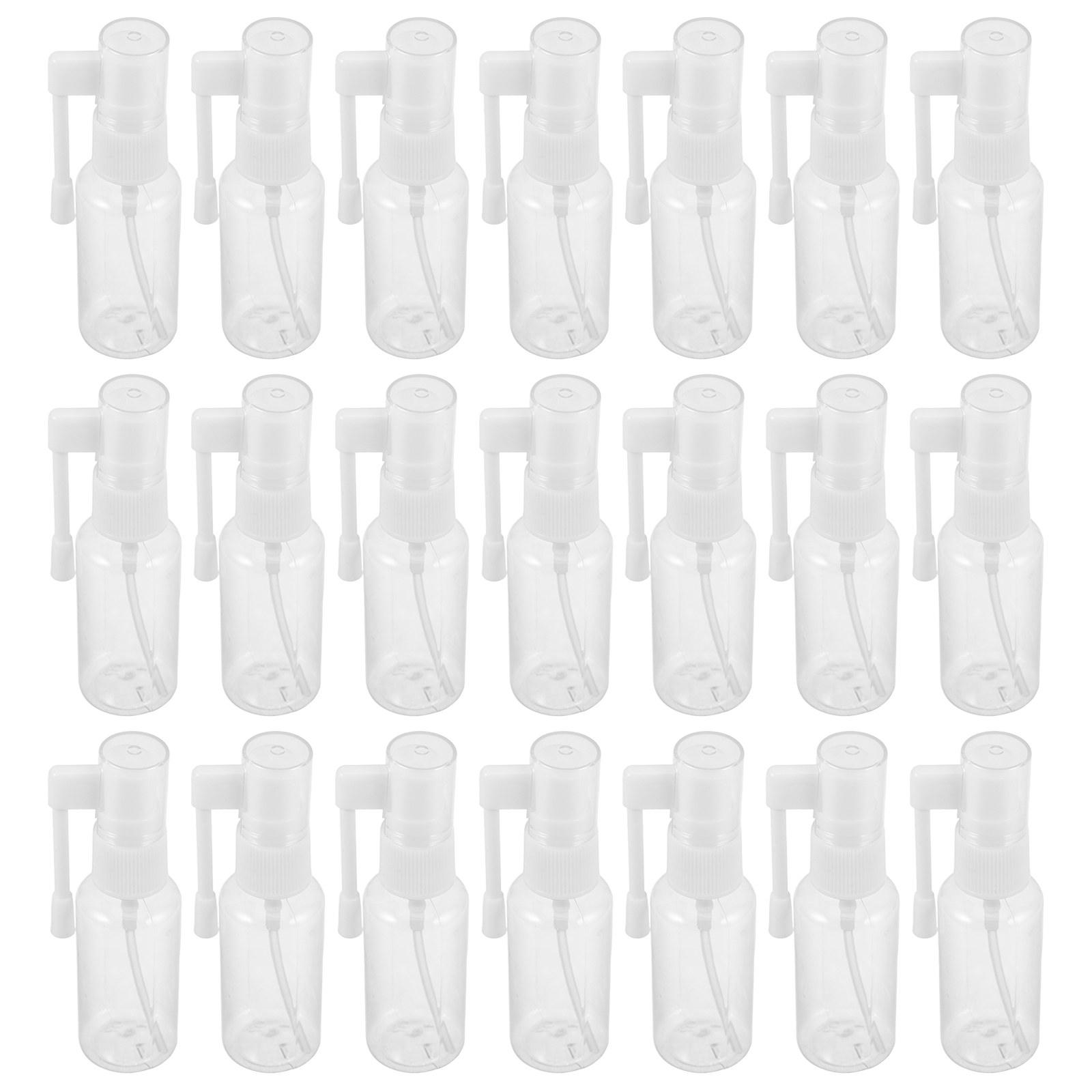 Misting Bottle Fine - 30個入り 透明な細かいミストが出るスプレーボトル。360度回転可能で、鼻洗浄用、生理食塩水用、またはミニ香水の詰め替え用として、また旅行用サイズの携帯に便利なクリアボトルです。