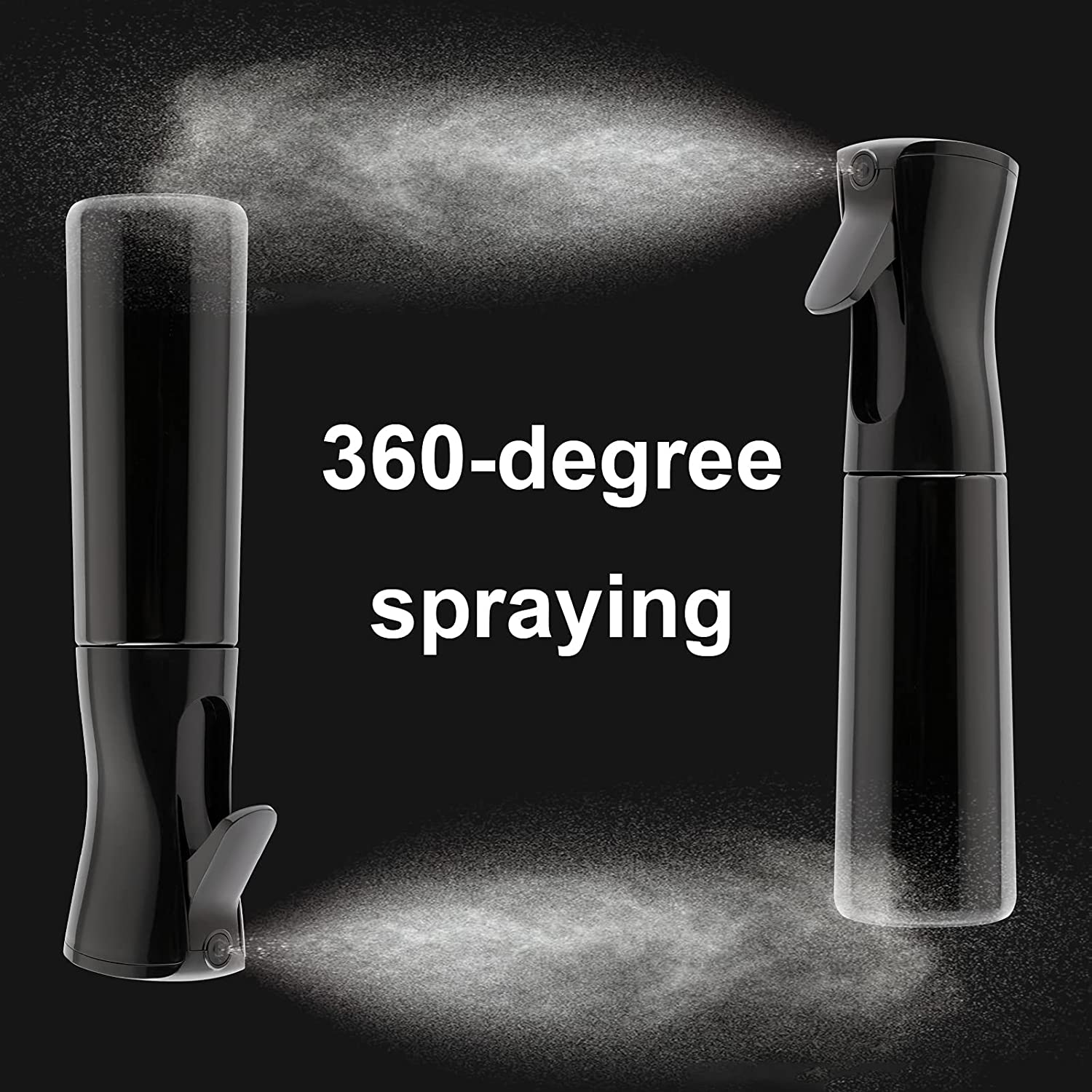Misting Bottle Fine - 200ml 連続スプレー 360 ° 逆さ噴霧式詰め替え可能高圧ウォーターボトル（理髪店・ヘアスタイリングサロン用）