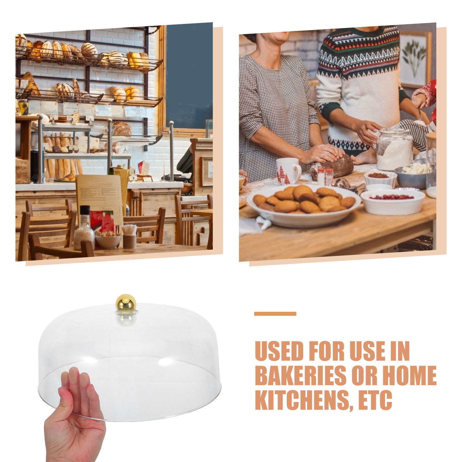 透明なケーキドーム、プラスチック製、ケーキスタンド用、パーテ - Plastic Dome Clear のレビューと価格
