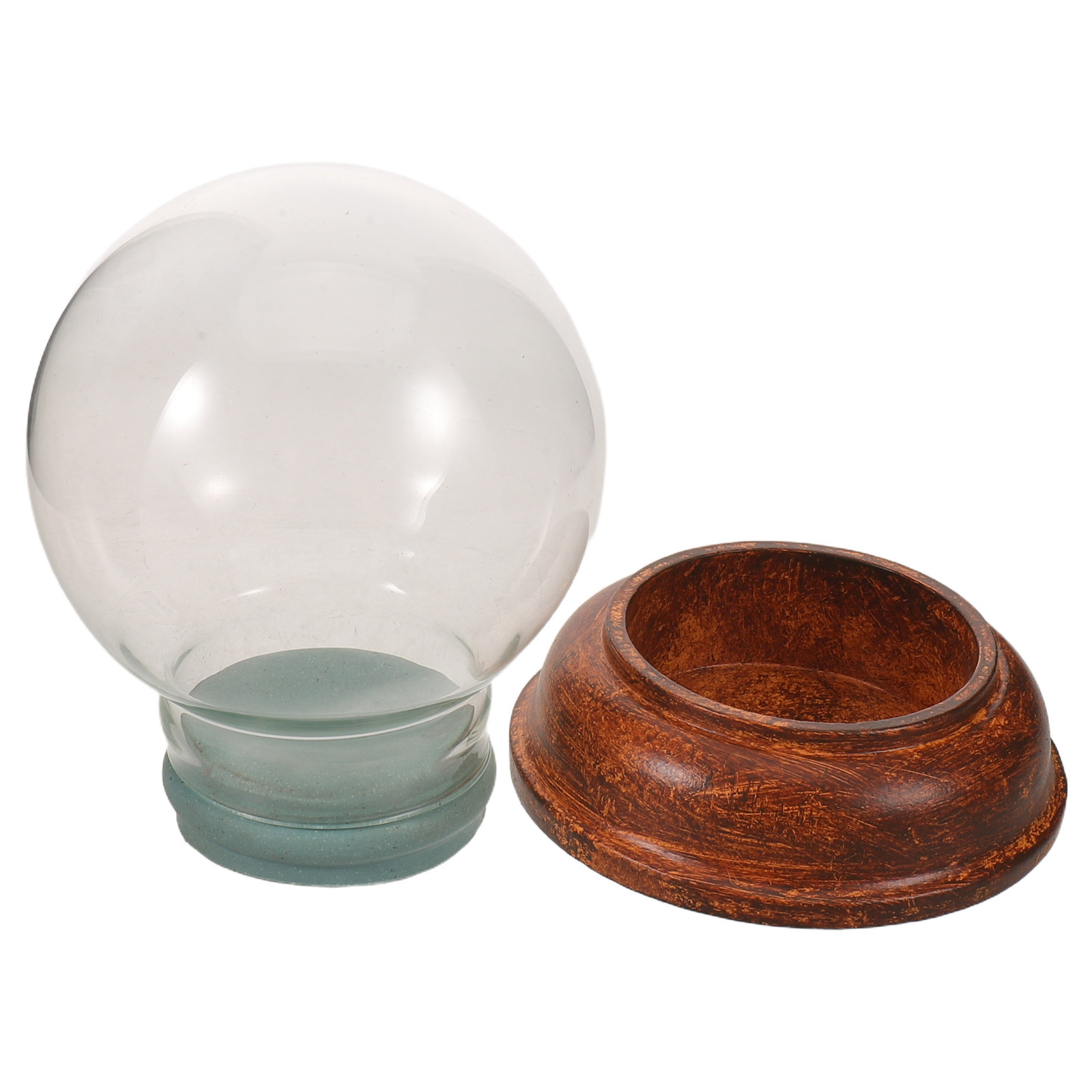 80mmの透明な空のガラス製スノードーム瓶、ゴム製の蓋付き。 - Plastic Dome Clear のレビューと価格