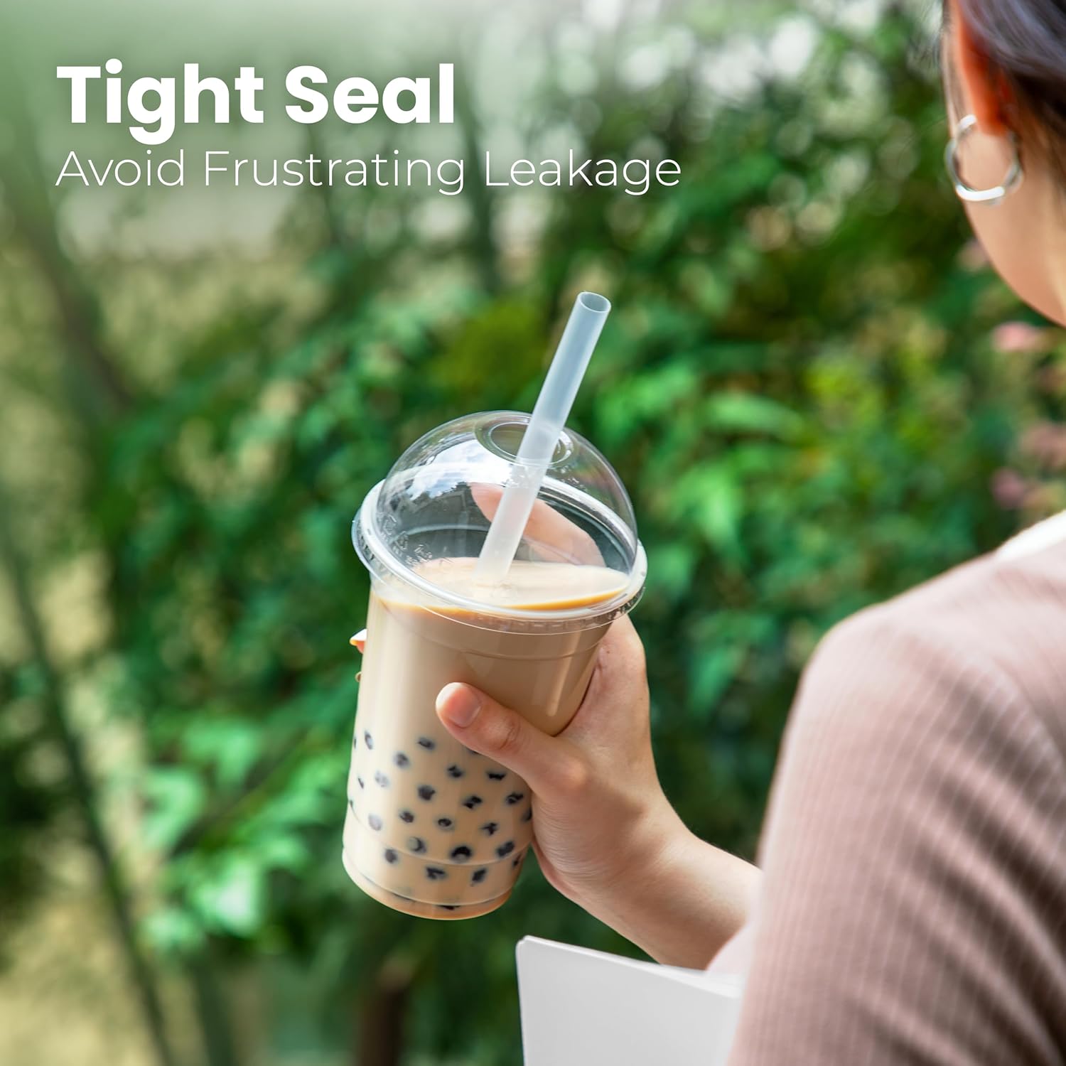 ドーム蓋付き透明プラスチックカップ 使い捨てプラスチック製パ - Plastic Dome Clear のレビューと価格