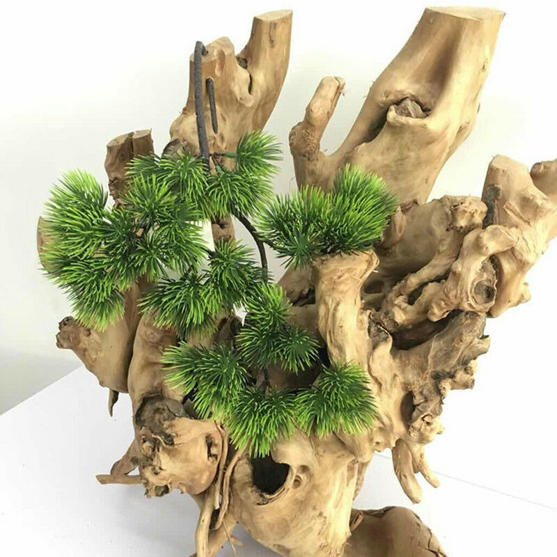 42 センチメートル人工植物松の枝緑の葉偽植物ホーム松盆栽ア - Sphagnum Moss Dry のレビューと価格