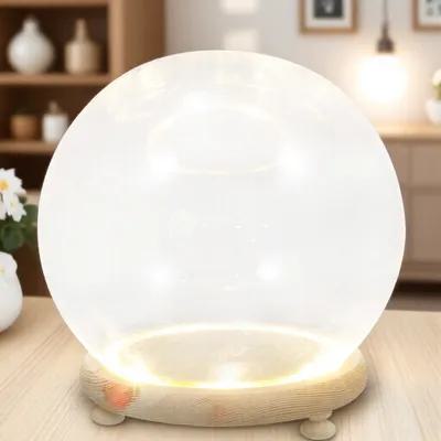 プリザーブドフラワー用ガラスドーム、透明ガラスカバー、装飾用 - Plastic Dome Clear のレビューと価格
