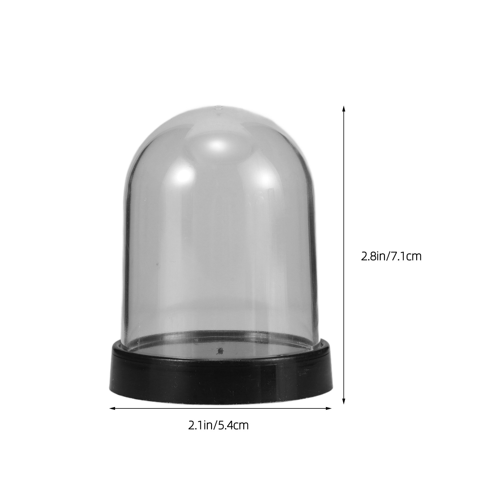 5個セットの透明度の高いプラスチック製ドーム型ケース。花や花 - Plastic Dome Clear のレビューと価格
