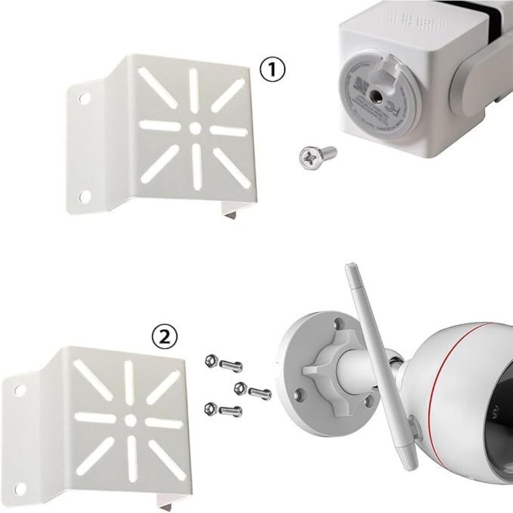 屋外用金属製屋外壁ブラケット壁掛け式ホワイトカメラサポートコ - Eufy Camera S340 のレビューと価格