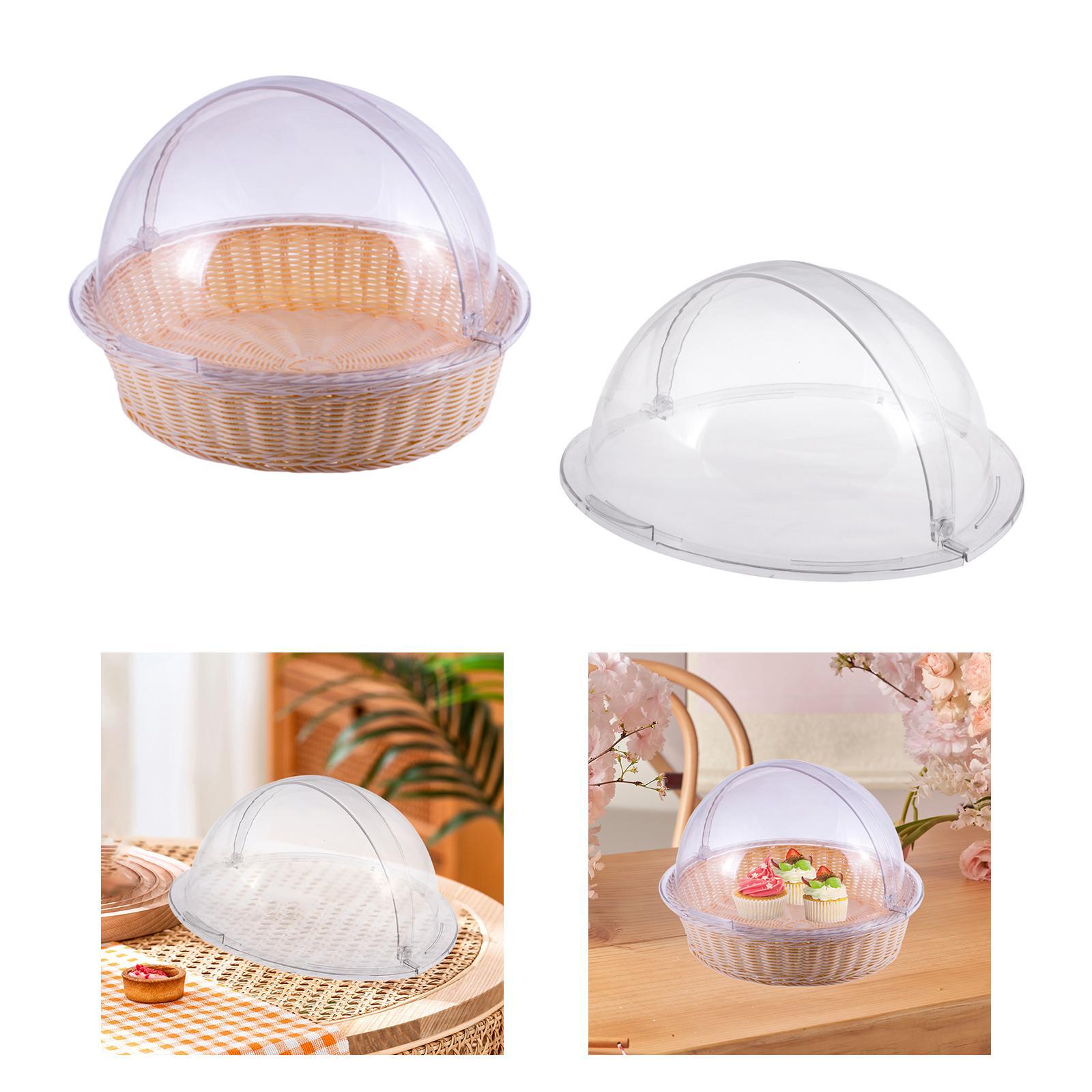 クリアケーキカバー 実用的な携帯用プラッターリッド フードサ - Plastic Dome Clear のレビューと価格
