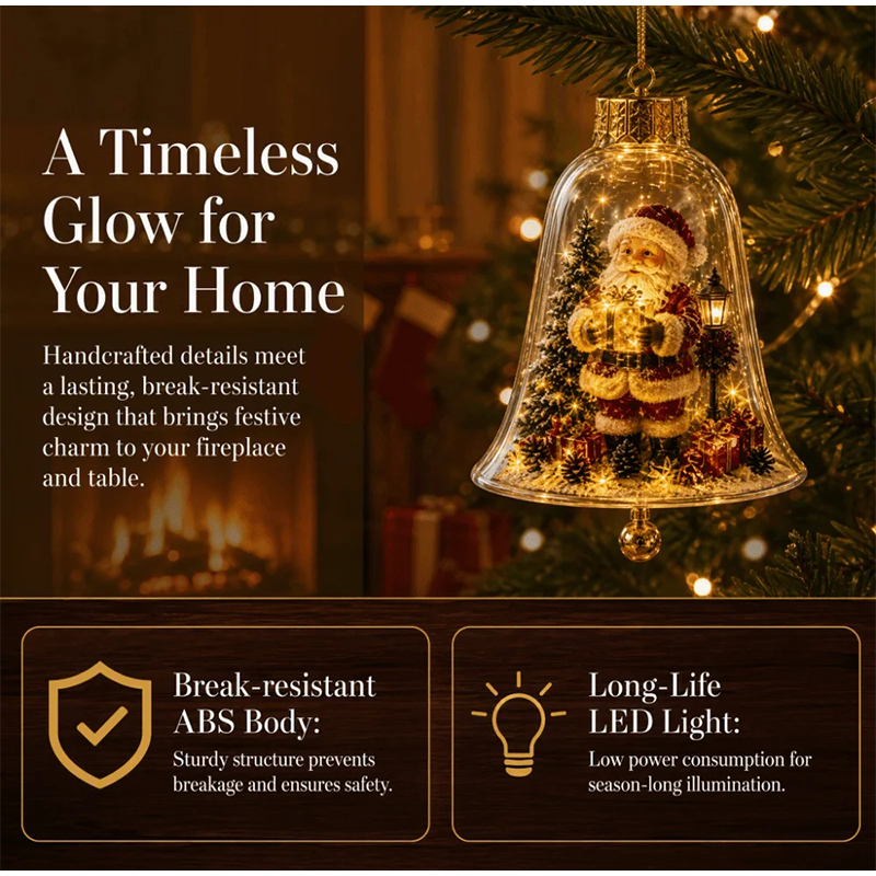 2026年、温かみのあるLEDライトを使用したクリスマスベル - Plastic Dome Clear のレビューと価格