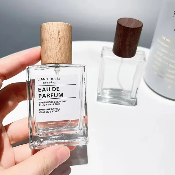 30/50 ミリリットルガラス香水瓶スプレーボトル木製キャッ - Misting Bottle Fine のレビューと価格