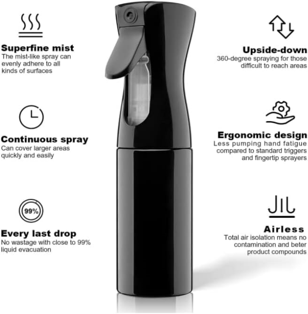 200ml 連続スプレー 360 °   逆さ噴霧式詰め替え - Misting Bottle Fine のレビューと価格